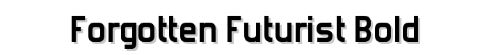 Forgotten Futurist Bold font